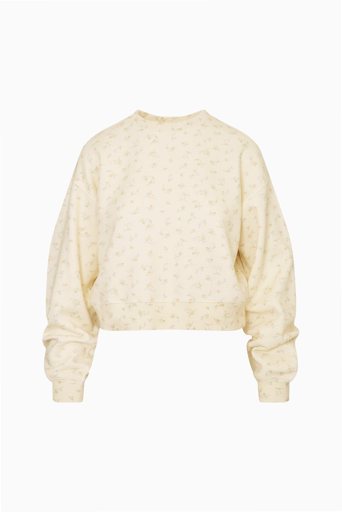 Emparo Cropped Ditsy Floral Pullover