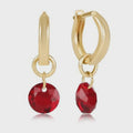 enewton Huggie Gold 0.5" Hoop - Reflection Small Charm - 01