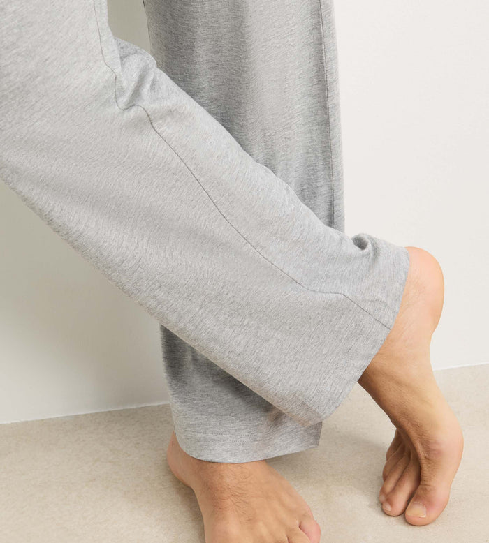Ensemble pyjama pantalon homme gris mélange Dim Jersey