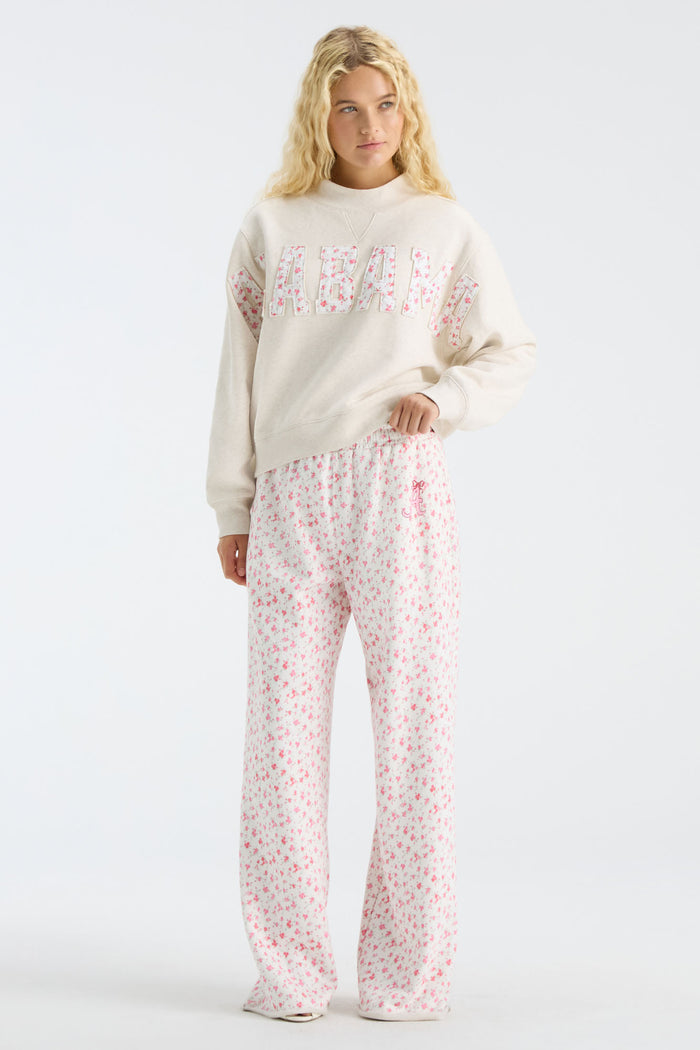 Fanatics Crew Neck - CRIMSON ROSE HEATHER