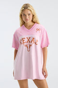 Fanatics x LoveShackFancy Varsity Crush Jersey Dress