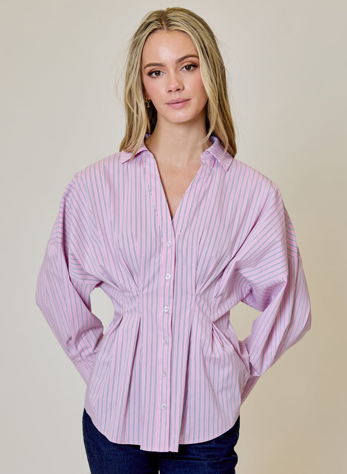 Fitted Pink Shirt