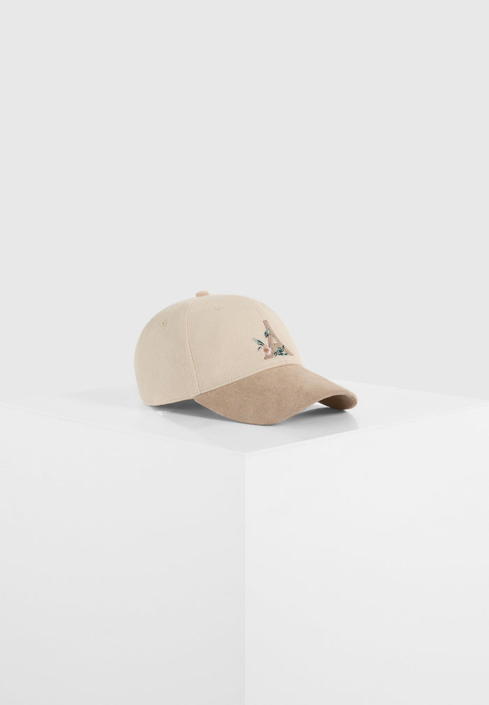 floral-eiffel-suede-contrast-cap-beige