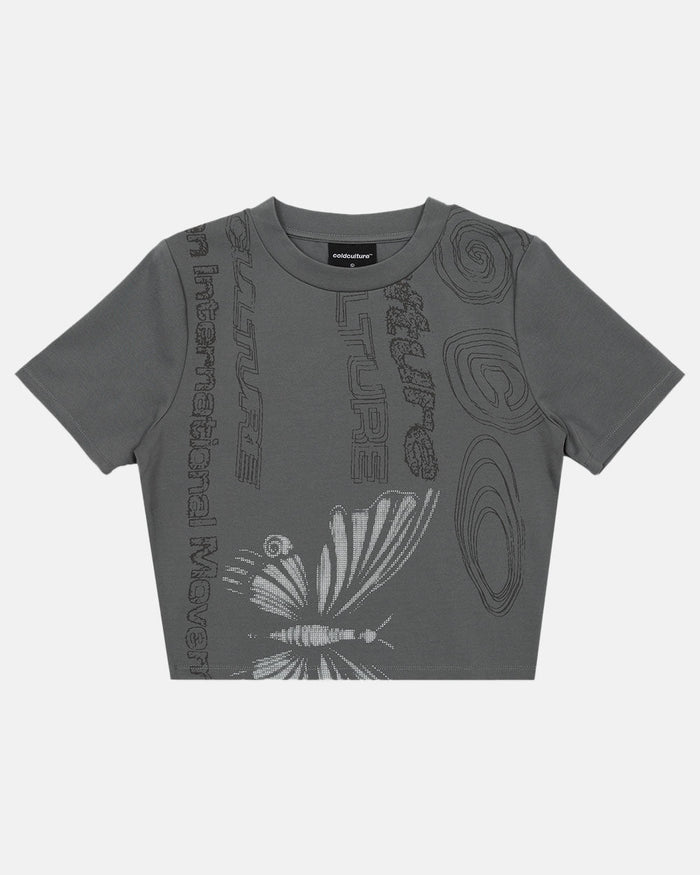 FLYING TEE HEAVY GREY - COLD CULTURE