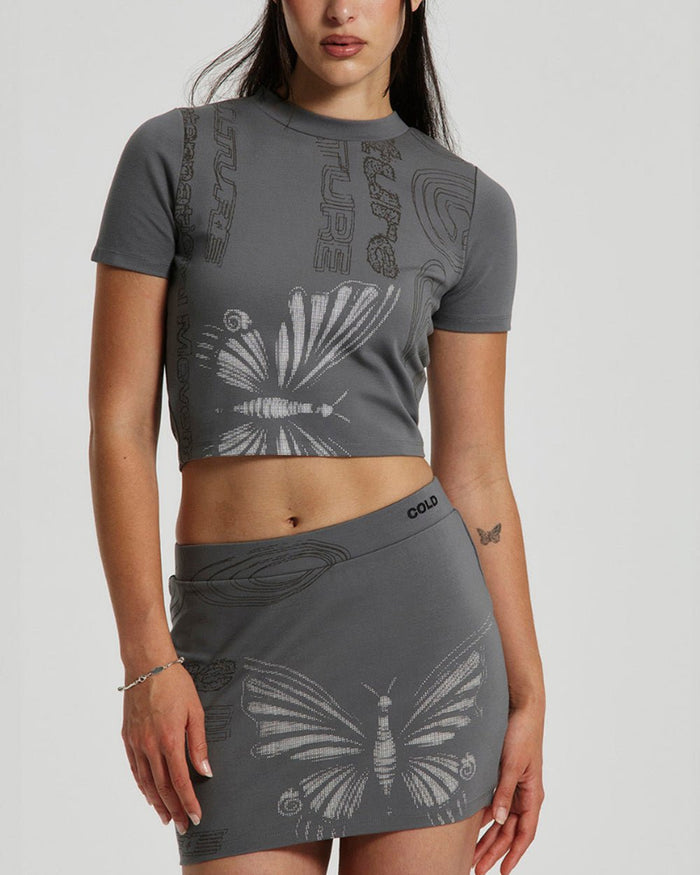 FLYING TEE HEAVY GREY - COLD CULTURE #woman