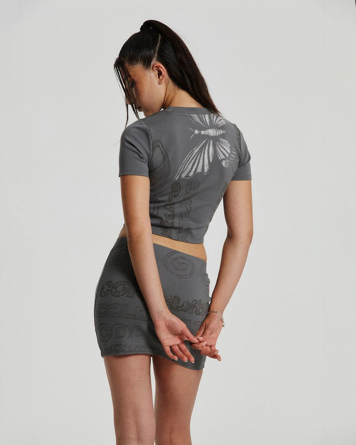 FLYING TEE HEAVY GREY - COLD CULTURE #woman