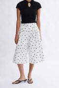 Eliza Faulkner Designs Inc. Frances Short White Polka Dot