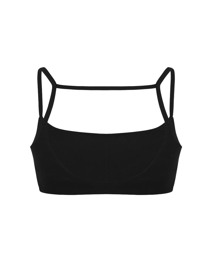 FRANKIE BIKINI TOP BLACK