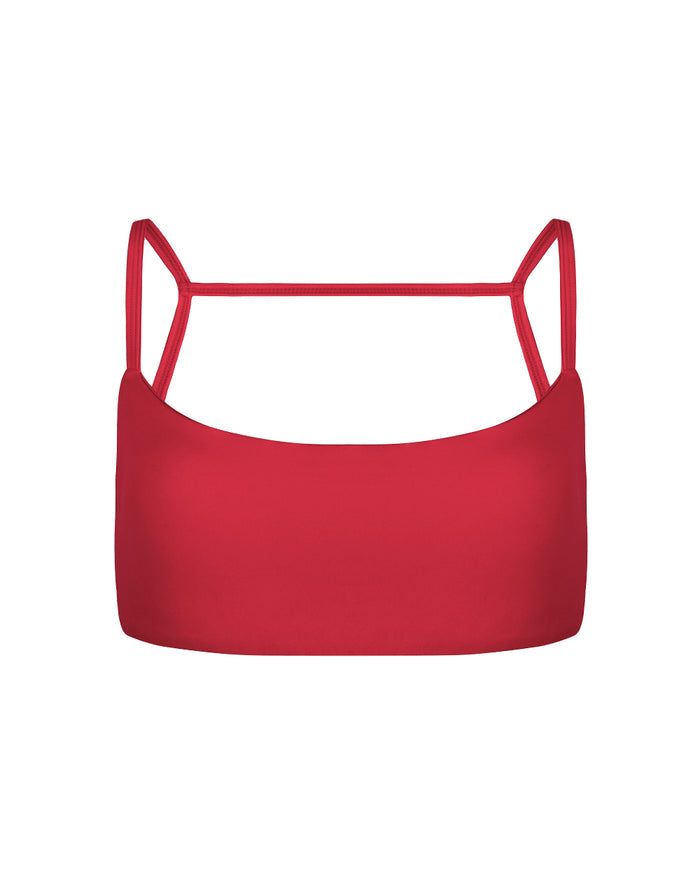 FRANKIE BIKINI TOP RED