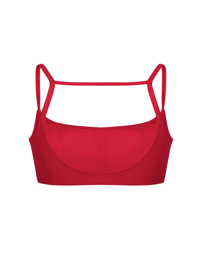 FRANKIE BIKINI TOP RED
