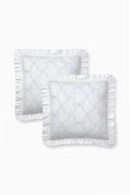 Garden Bow Ruffle Euro Pillow Sham Set Of 2