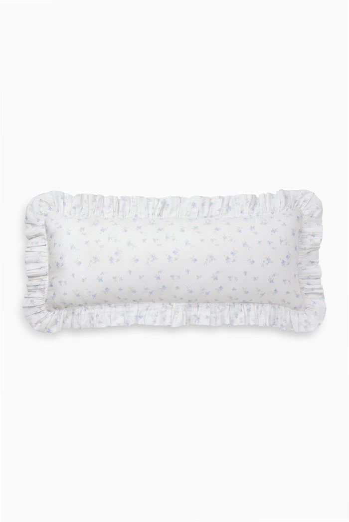 Garden Bow Ruffled Lumbar Pillow