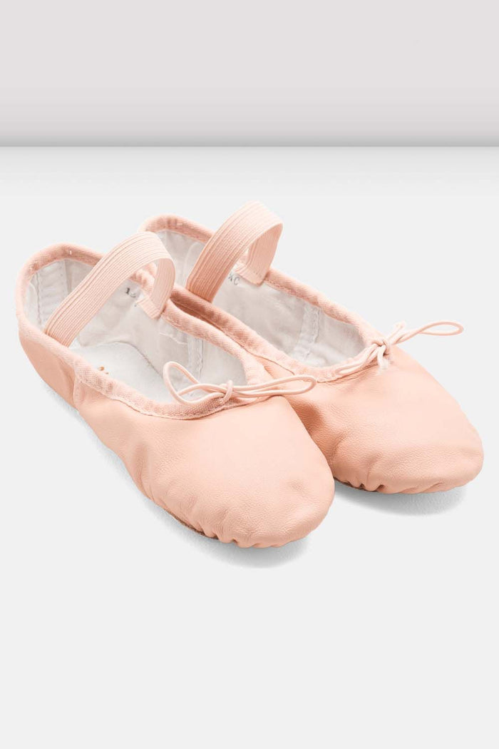 Girls Dansoft Leather Ballet Shoes