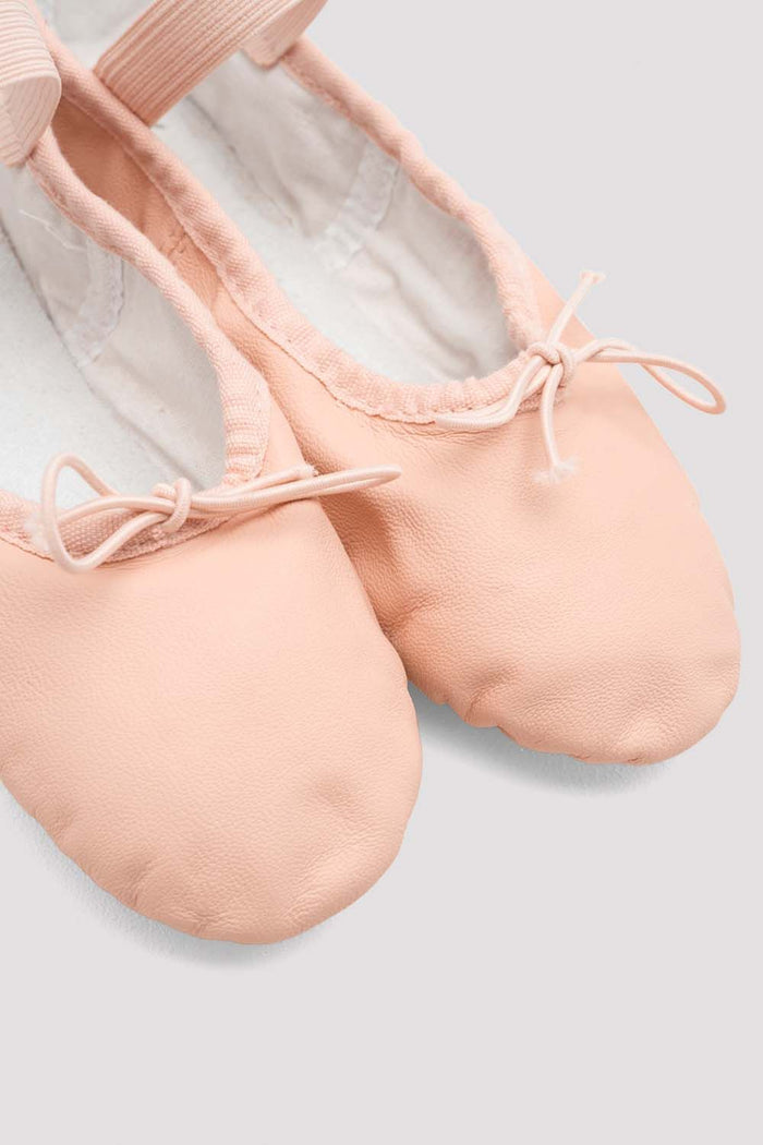 Girls Dansoft Leather Ballet Shoes