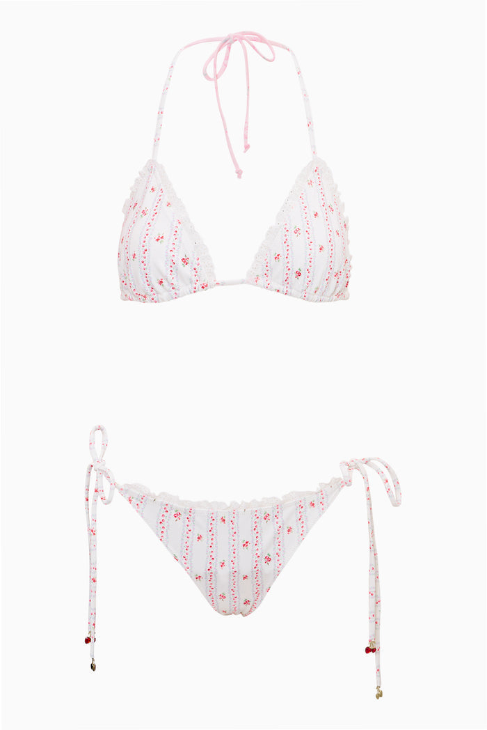 Harbor Cherry Stripe Bikini