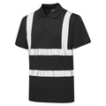 Hi Vis Black Bird Eye Polo Shirt