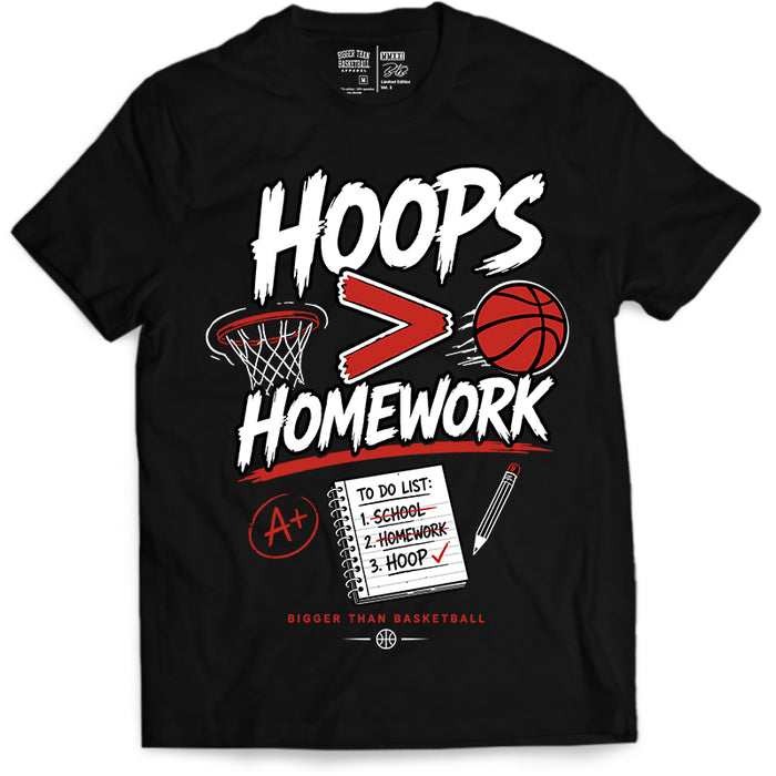 Hoops > Homework - T-Shirt - Black