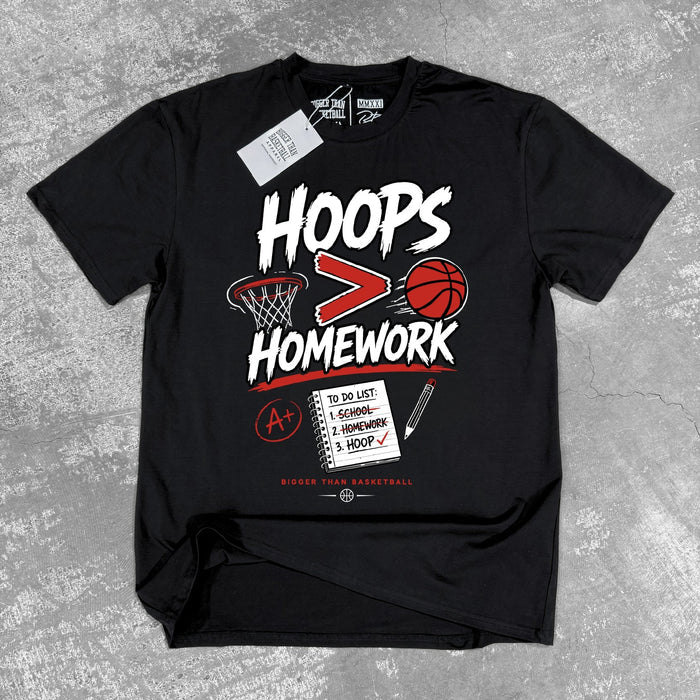 Hoops > Homework - T-Shirt - Black