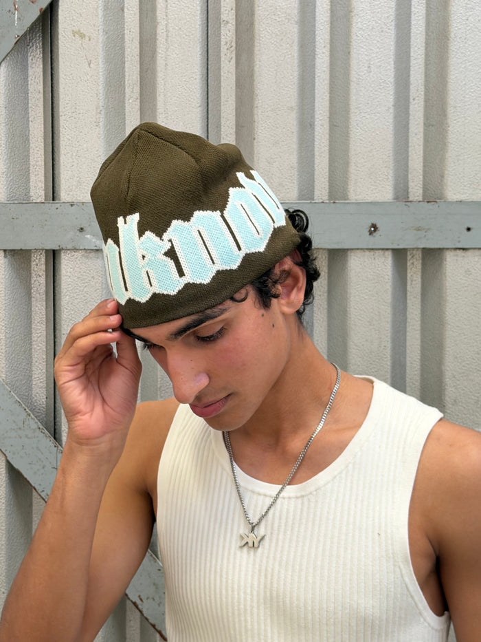 Jacquard Beanie | Olive
