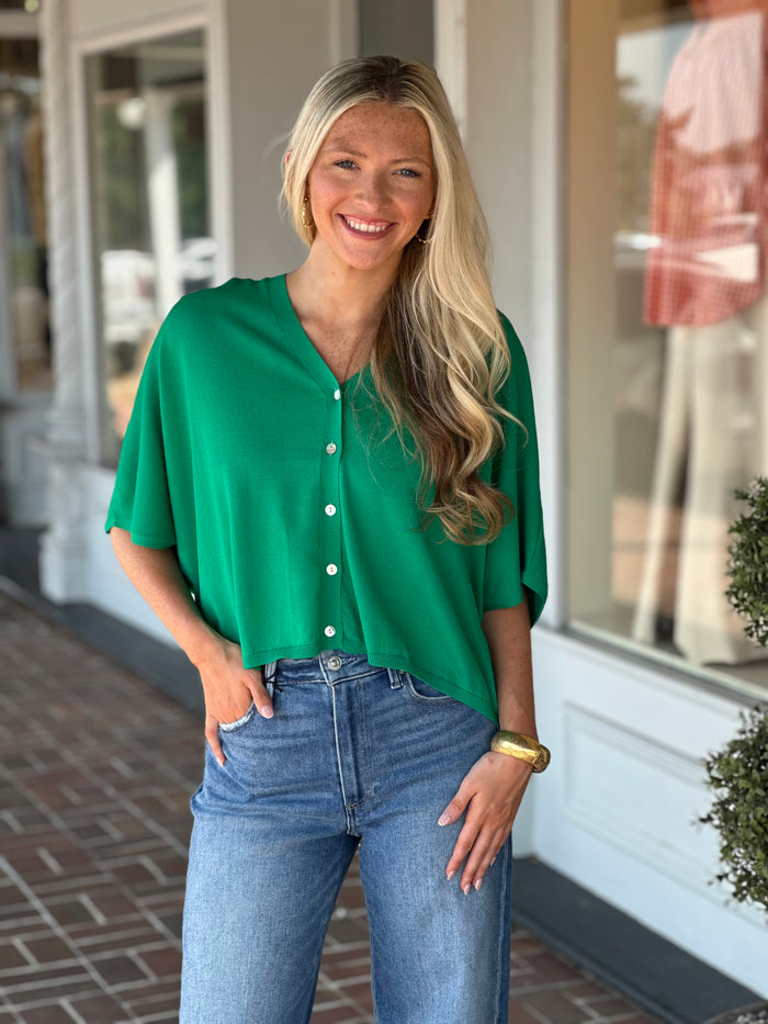 Just A Bit Better Green Top