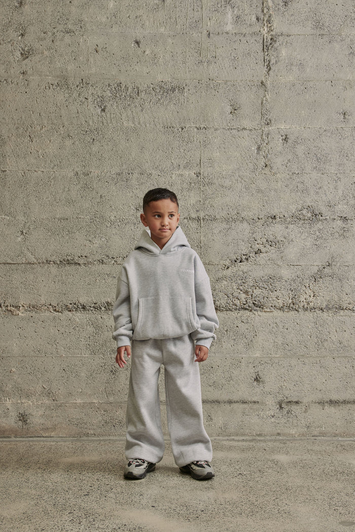 Kids Core Cuffed Sweatpants | GREY MARLE