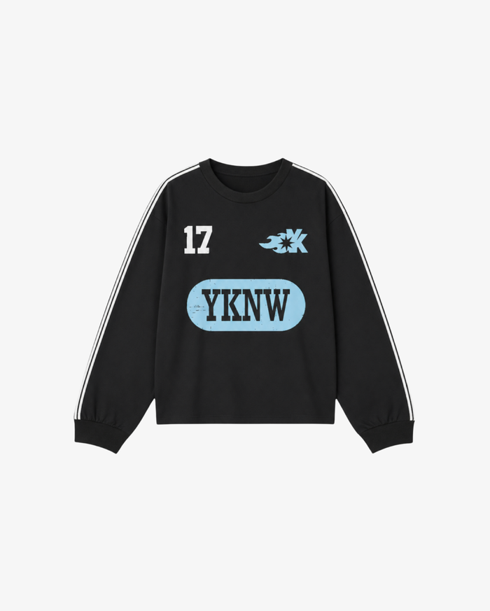 Kids Racing LS tee | Washed Black