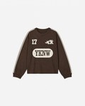 Kids Racing LS tee | Washed Brown