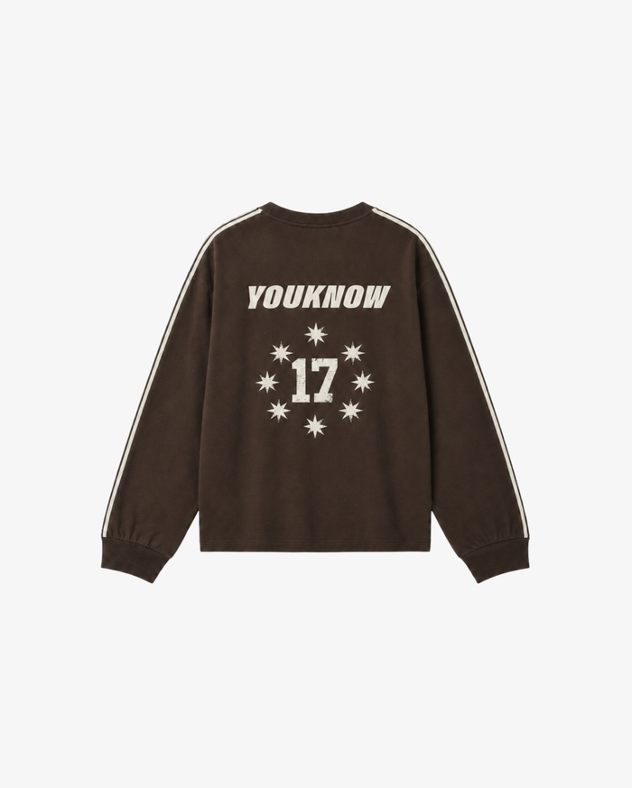 Kids Racing LS tee | Washed Brown