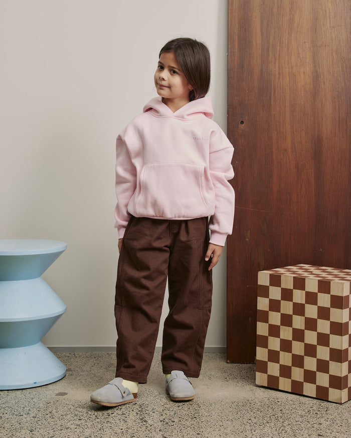 Kids Sunset Box Hoodie | Pink