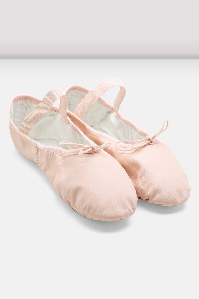 Ladies Dansoft Leather Ballet Shoes