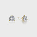 Lafonn Gold 0.5 CTW 3 Prong Martini Stud Earrings