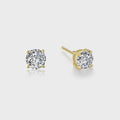 Lafonn Gold 1 CTW 4 Prong Stud Earrings