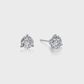 Lafonn Silver 0.5 CTW 3 Prong Martini Stud Earrings