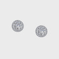 Lafonn Silver 1.3 CTW Halo Stud Earrings