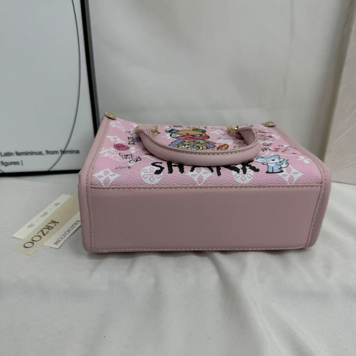 Large-Capacity Printed Shoulder Bag