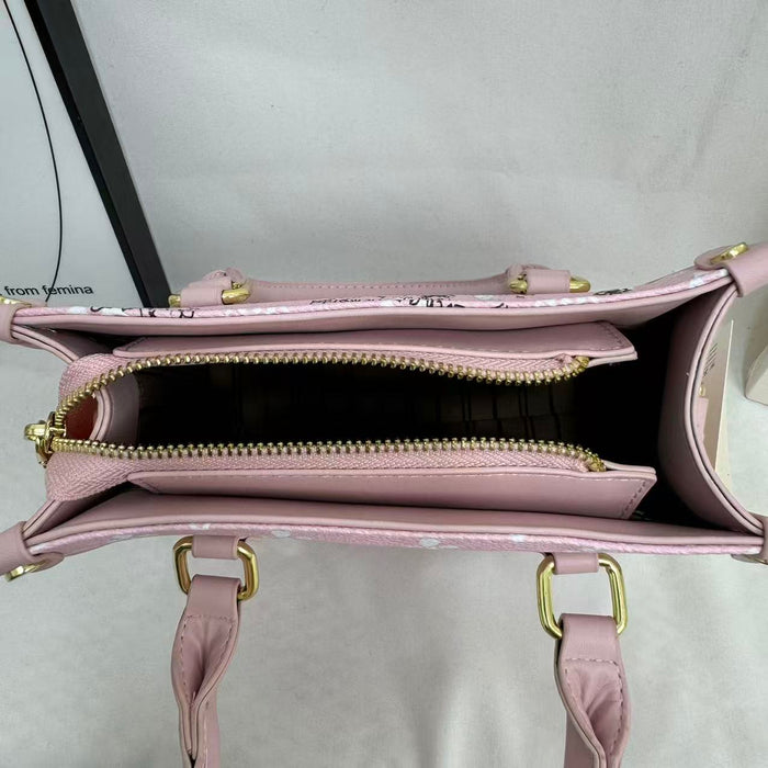 Large-Capacity Printed Shoulder Bag