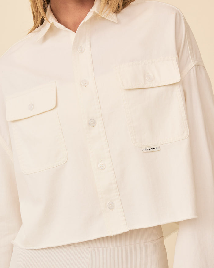 LEVI DENIM SHIRT WHIPPED CREAM