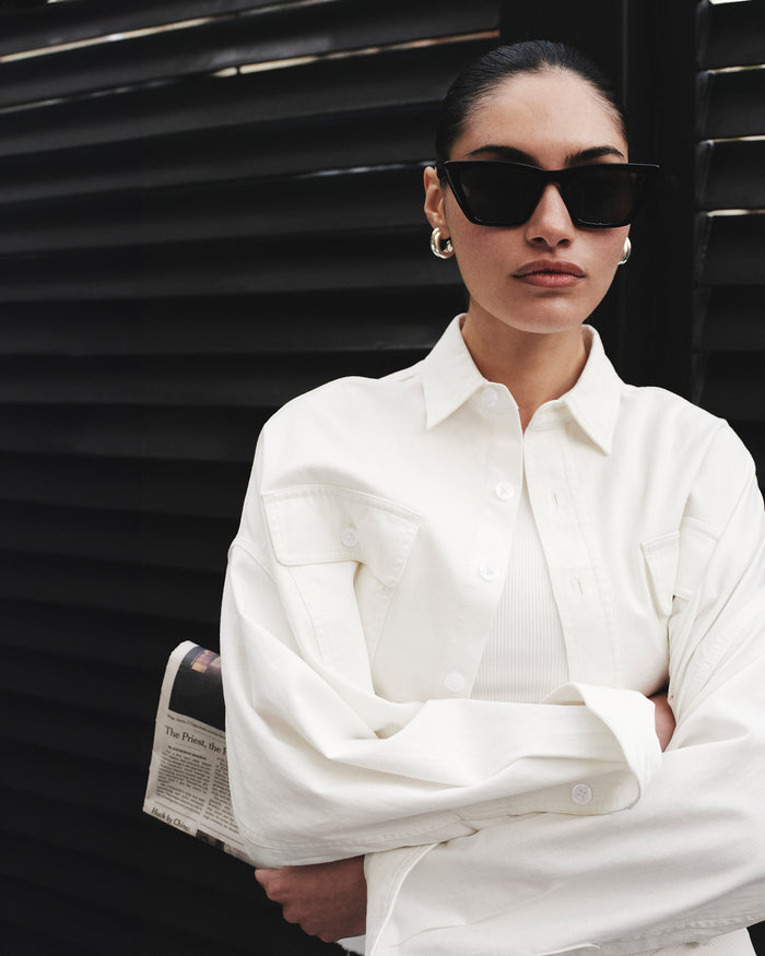 LEVI DENIM SHIRT WHIPPED CREAM
