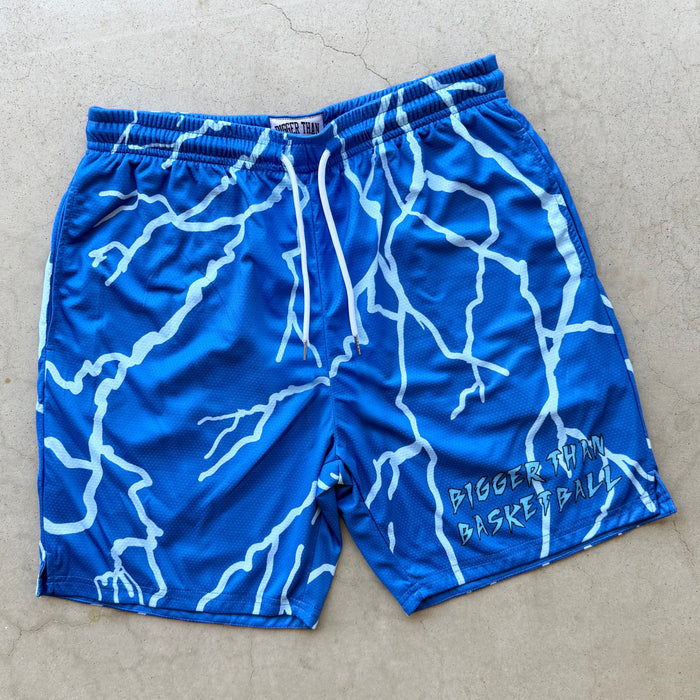 Lightning Strike - Shorts - Blue