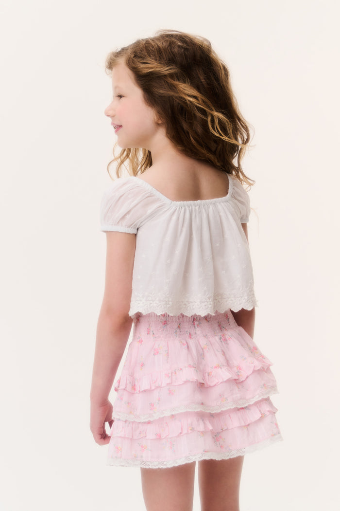 Little Girls Ditsy Floral Billie Skirt - SWEET NECTAR