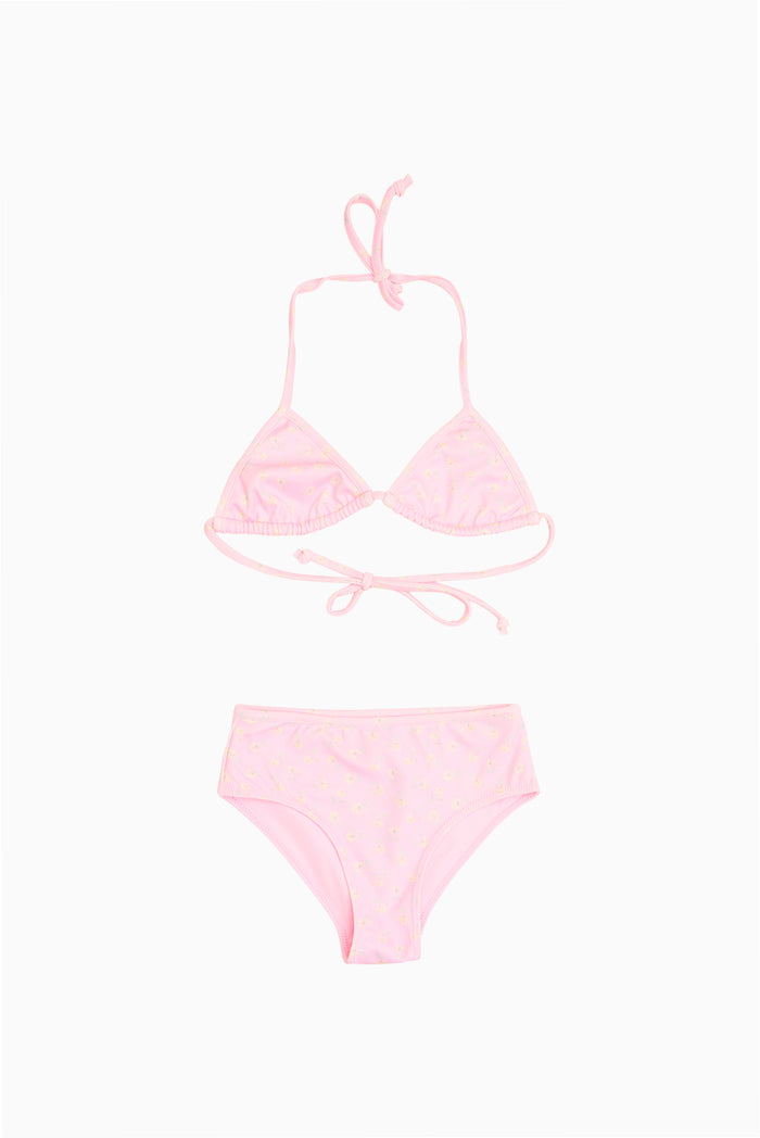 Little Girls Ditsy Floral Finnie Bikini - POLAROID ROSE