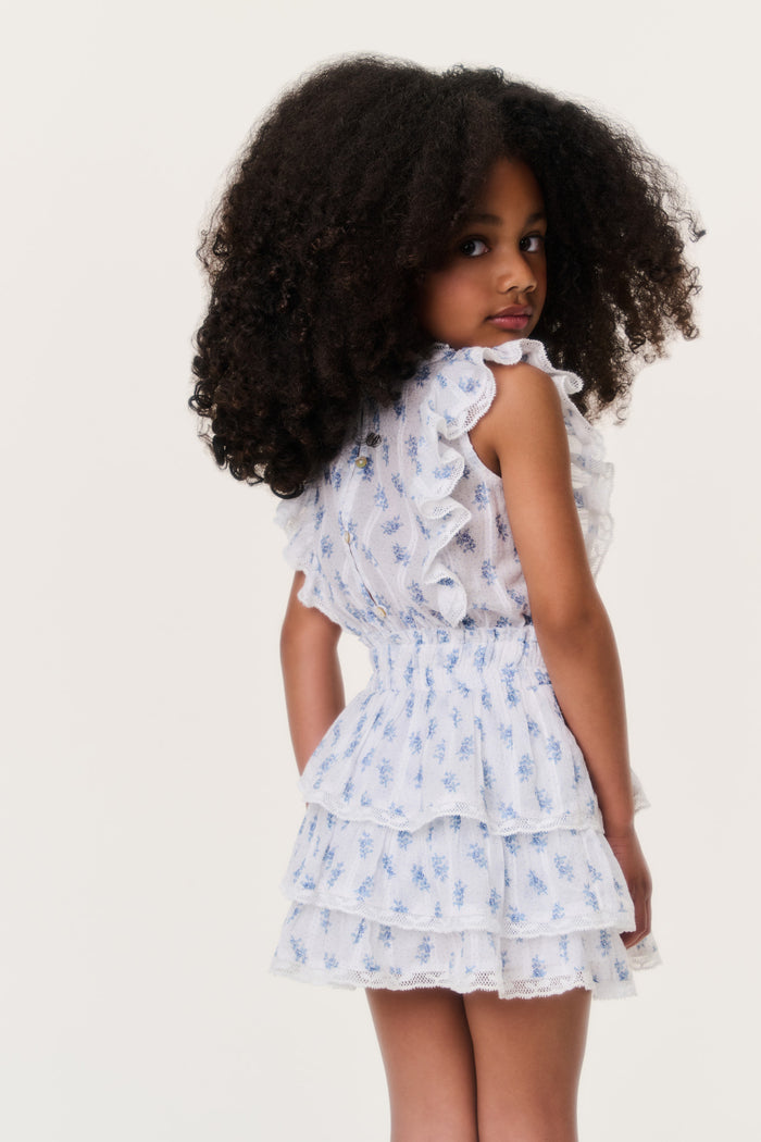 Little Girls Indigo Cloud Decker Dress