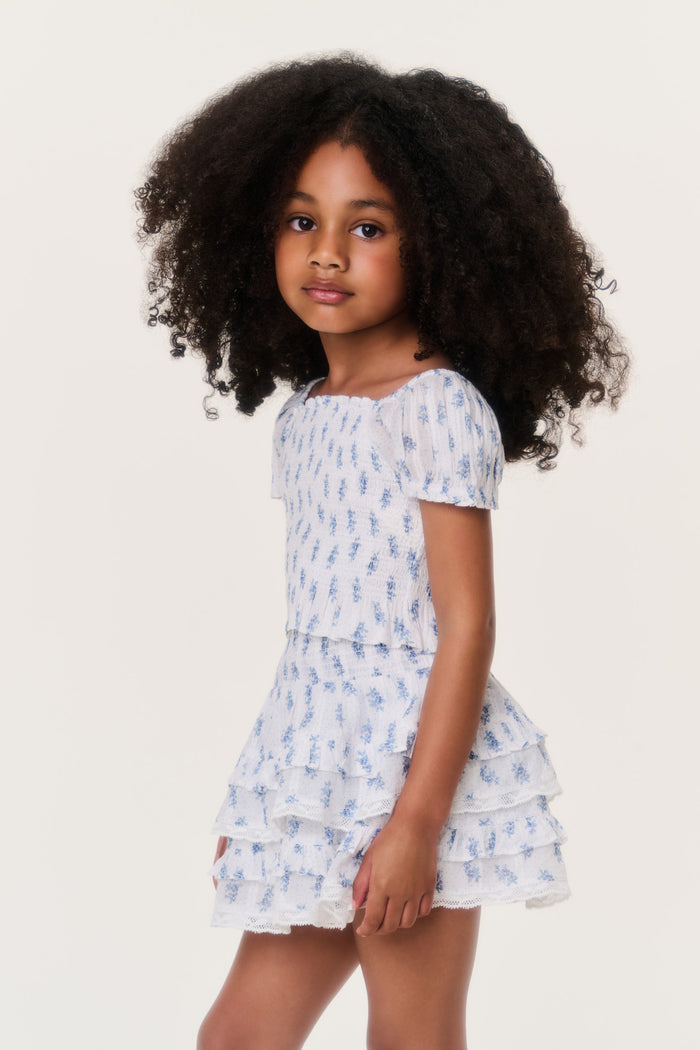 Little Girls Indigo Cloud Fabielle Top