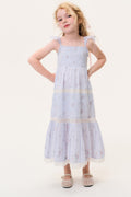 Little Girls Rhiannon Stripe Floral Dress