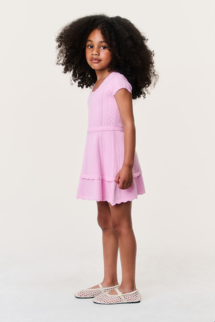 Little Girls Stretch Pointelle Jovie Dress