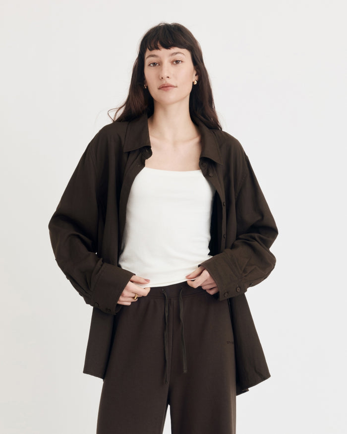 LOLA SHIRT ESPRESSO BROWN