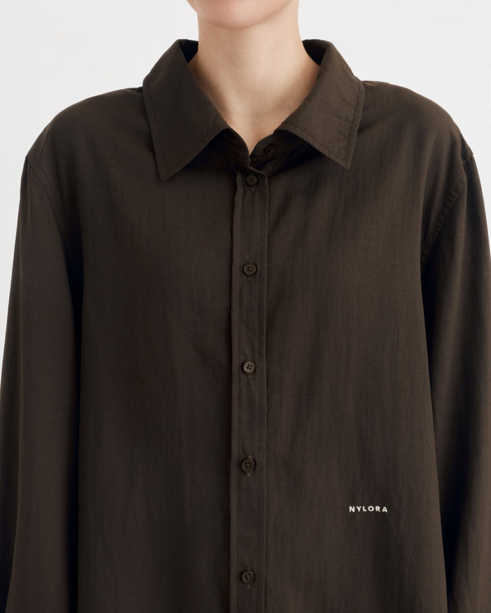 LOLA SHIRT ESPRESSO BROWN