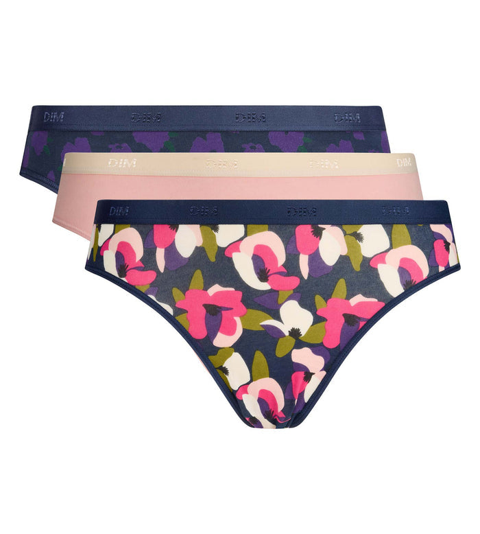 Lot de 3 culottes floral chic Les Pockets Coton