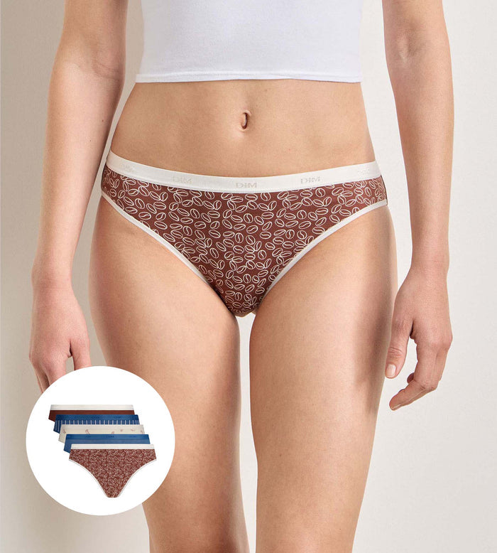 Lot de 5 culottes délice café Les Pockets Coton