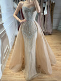 Luxury Nude Sweetheart Baroque Beaded Fitted Mermaid Dress LA73831 SERENE HILL